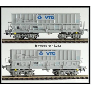 B-Models 45212 Set A 2x Erzwagen grau VTG Xpedys DB Ep.V-VI